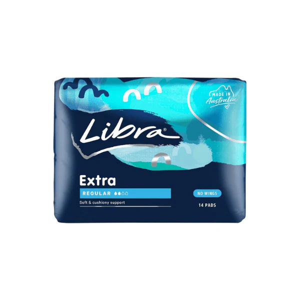 Libra Extra Regular Pads No Wings Reliable Protection & Comfort Pack of 14