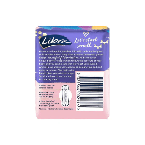 Libra Girl Goodnights Pads with Wings Ideal for Restful Sleep Pack of 10