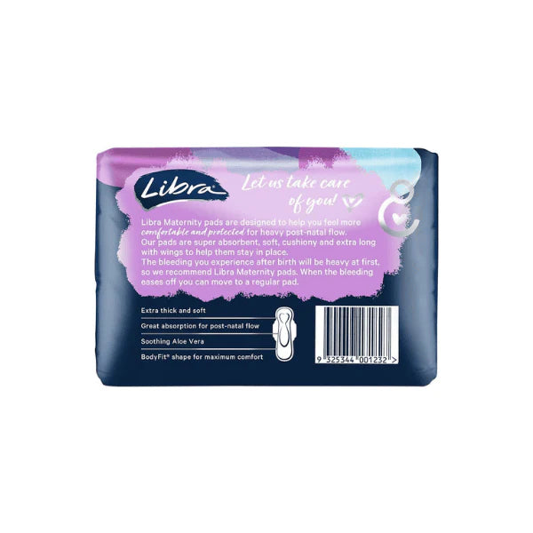 Libra Maternity Pads Extra Long with Wings Postpartum Comfort & Protection Pack of 10