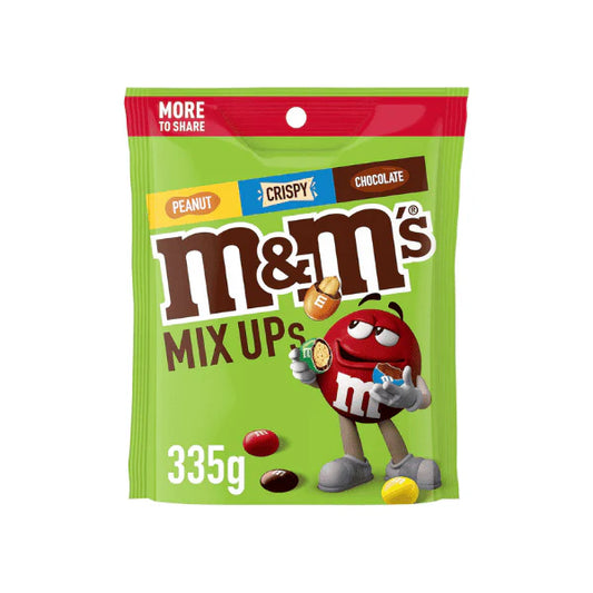 M&M's Mix Ups 335g The Perfect Blend of Milk Chocolate Peanut & Crispy Treats