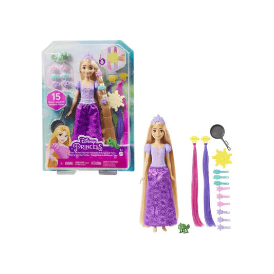 "Mattel Rapunzel Doll Color-Change Hair & Styling Accessories for Disney Fans