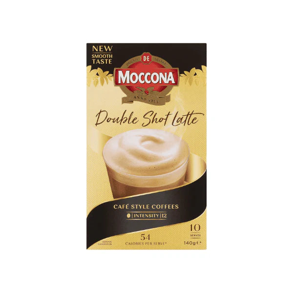 Moccona Double Shot Latte 50 Sachets Bold & Creamy Convenience for Coffee Lovers