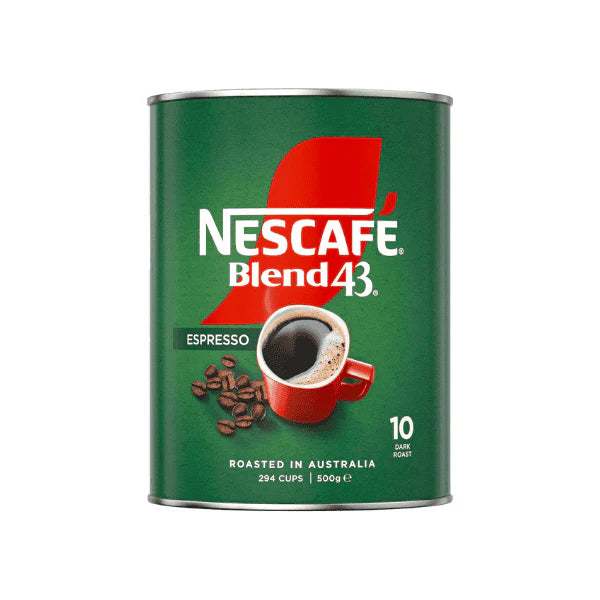 NESCAFÉ Blend 43 Espresso Instant Coffee 500g The Convenient Coffee Solution for Bold Flavor