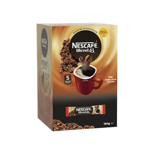 NESCAFÉ Blend 43 Instant Coffee Display Pack 120 Sachets for Your Perfect Daily Brew