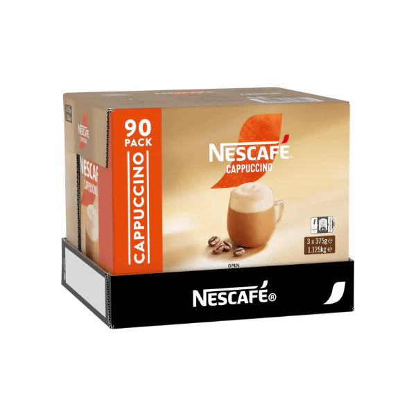 NESCAFÉ Cappuccino Instant Coffee Mix 90 Sachets Quick & Tasty Beverages Anytime