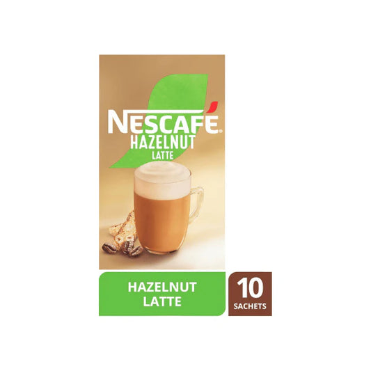 NESCAFÉ Hazelnut Latte Coffee Sachets 40 Pack A Deliciously Nutty Coffee Experience Anytime