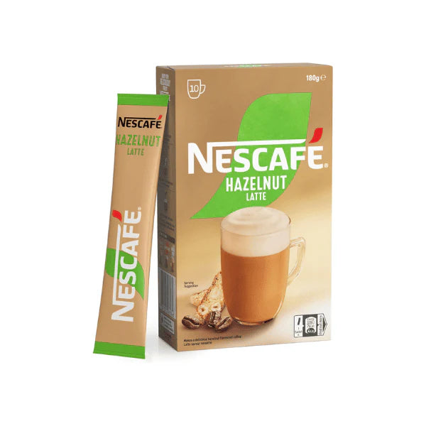 NESCAFÉ Hazelnut Latte Coffee Sachets 40 Pack A Deliciously Nutty Coffee Experience Anytime