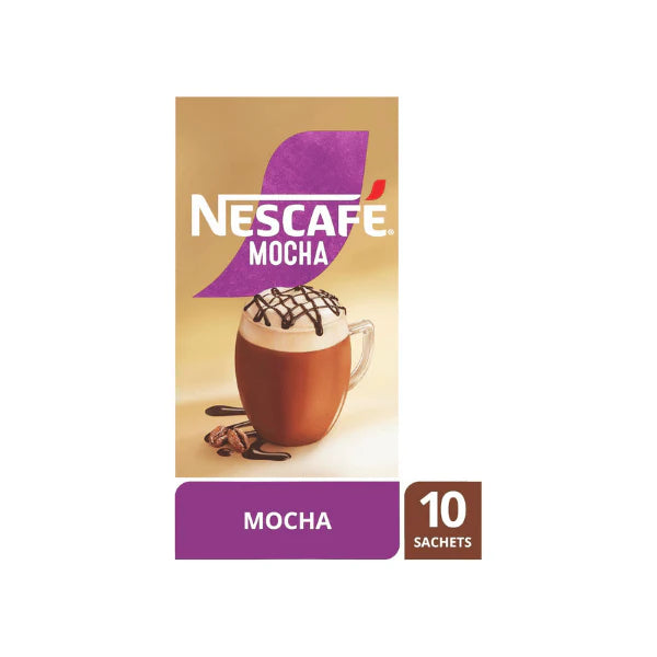 NESCAFÉ Mocha Coffee Sachets 40 Individual Packs for Easy Brewing and Rich Flavor