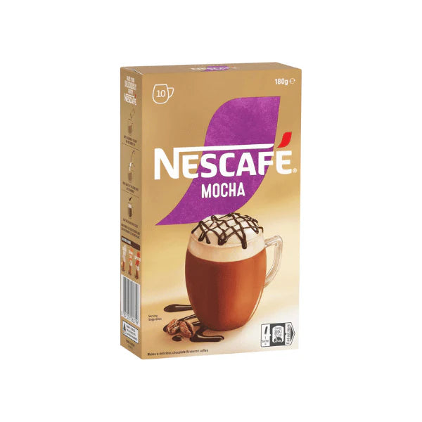 NESCAFÉ Mocha Coffee Sachets 40 Individual Packs for Easy Brewing and Rich Flavor