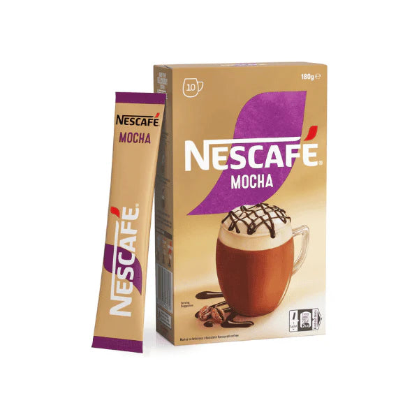 NESCAFÉ Mocha Coffee Sachets 40 Individual Packs for Easy Brewing and Rich Flavor