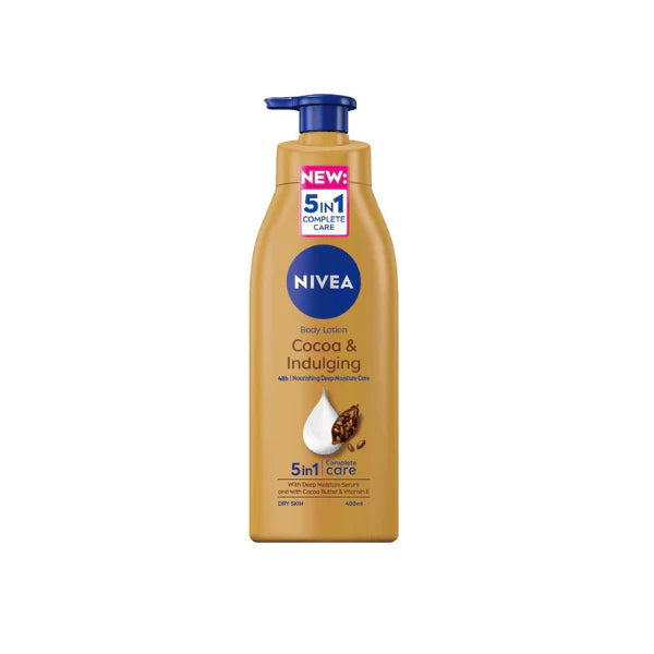 NIVEA Cocoa Body Lotion 400ml Long-Lasting Moisture for Silky Smooth Skin