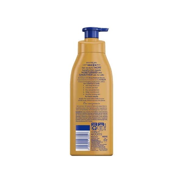 NIVEA Cocoa Body Lotion 400ml Long-Lasting Moisture for Silky Smooth Skin