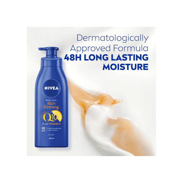 NIVEA Q10 Firming Body Lotion 400ml Vitamin C for Smooth Youthful Skin