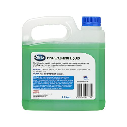 Glitz Dishwashing Liquid 2L