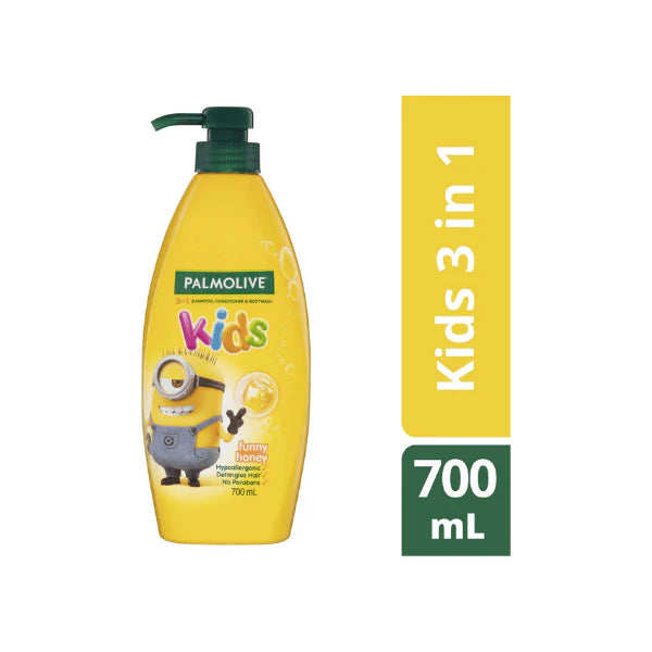 Palmolive Kids 3-in-1 Funny Honey 700ml No Paraben Just Fun with Minions