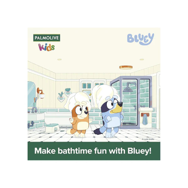 Palmolive 3-in-1 Bluey Shampoo & Body Wash 350ml Berrylicious for Kids Gentle & Fun