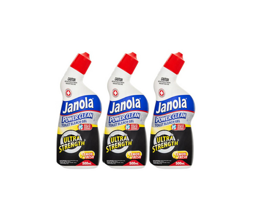 Janola Ultra Strength Toilet Gel Lemon Fresh 3 x 500mL