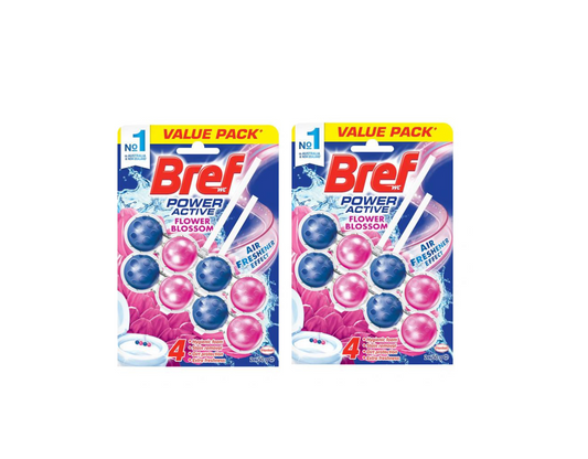 Bref Power Active Toilet Cages Flower Blossom 2 x 2pk  50g