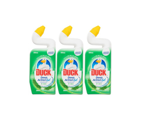 Duck Deep Action Toilet Gel Pine  3 x 500m