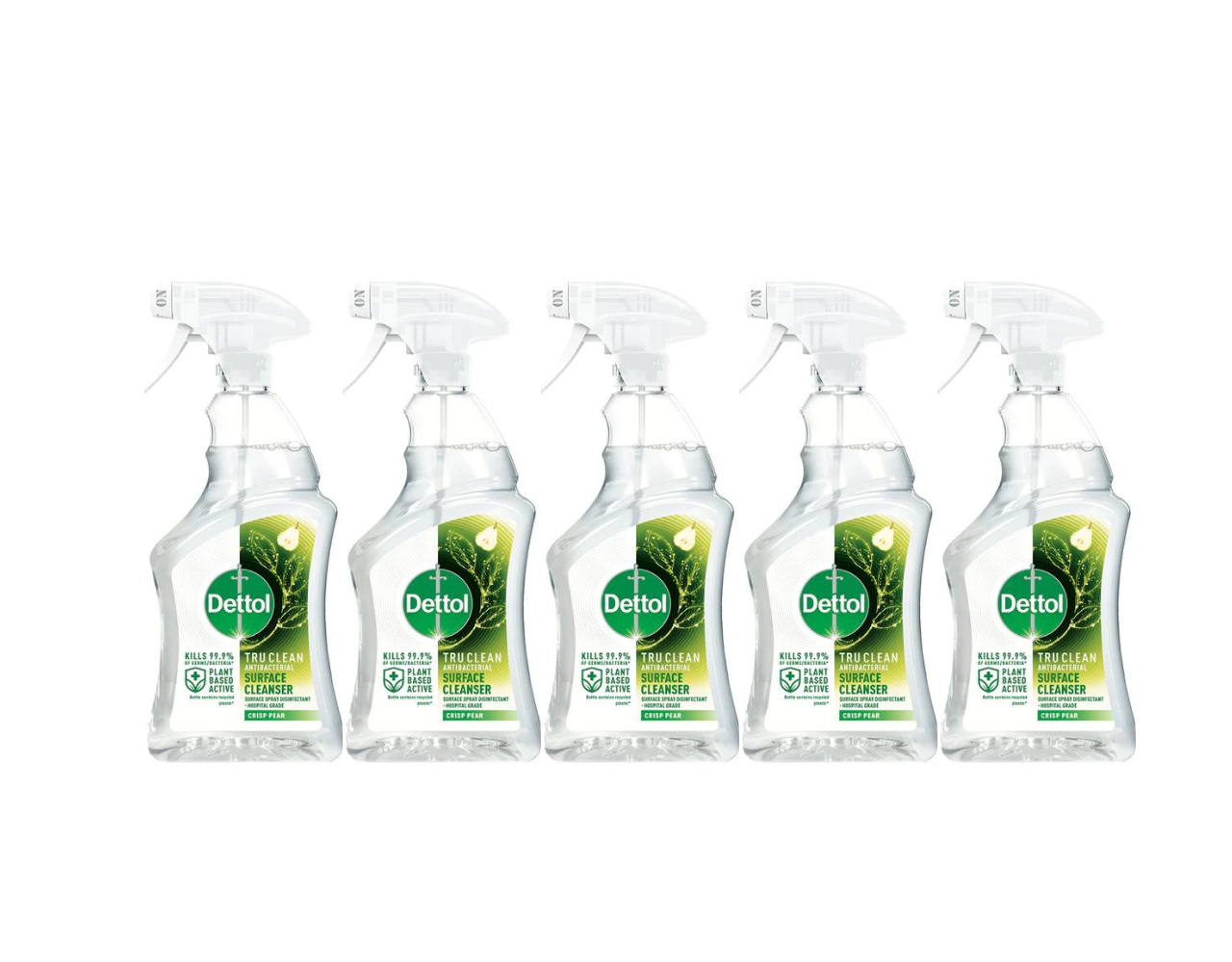 Dettol Tru Clean Antibacterial Surface Cleanser Crisp Pear 6 x 500mL