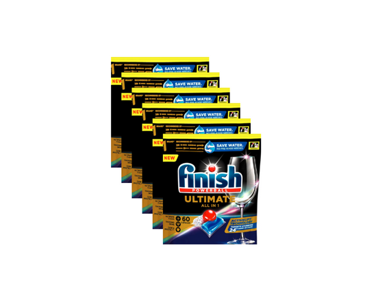 Finish Powerball Ultimate All in 1 Dishwashing Caps 6 x 60pk