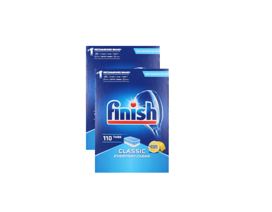 Finish Dishwashing Tabs Classic Lemon Sparkle 2 x 110pk