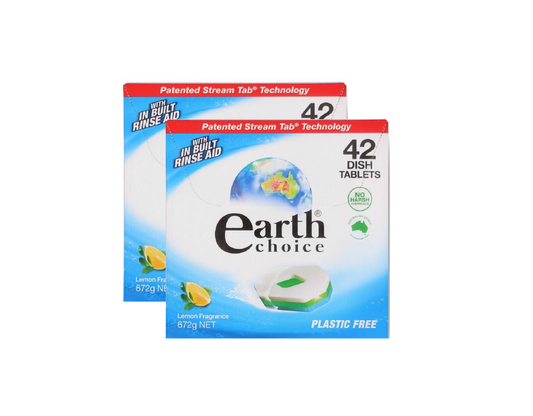 Earth Choice All In One Dishwasher Tablets Lemon 672g 2 x 42pk