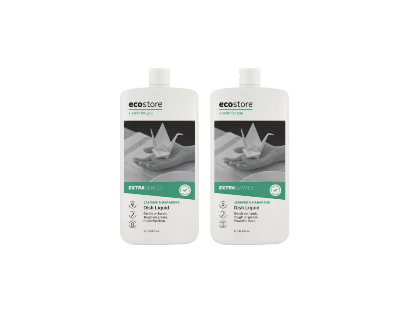 EcoStore Extra Gentle Dishwashing Liquid Jasmine & Harakeke 2 x 1L