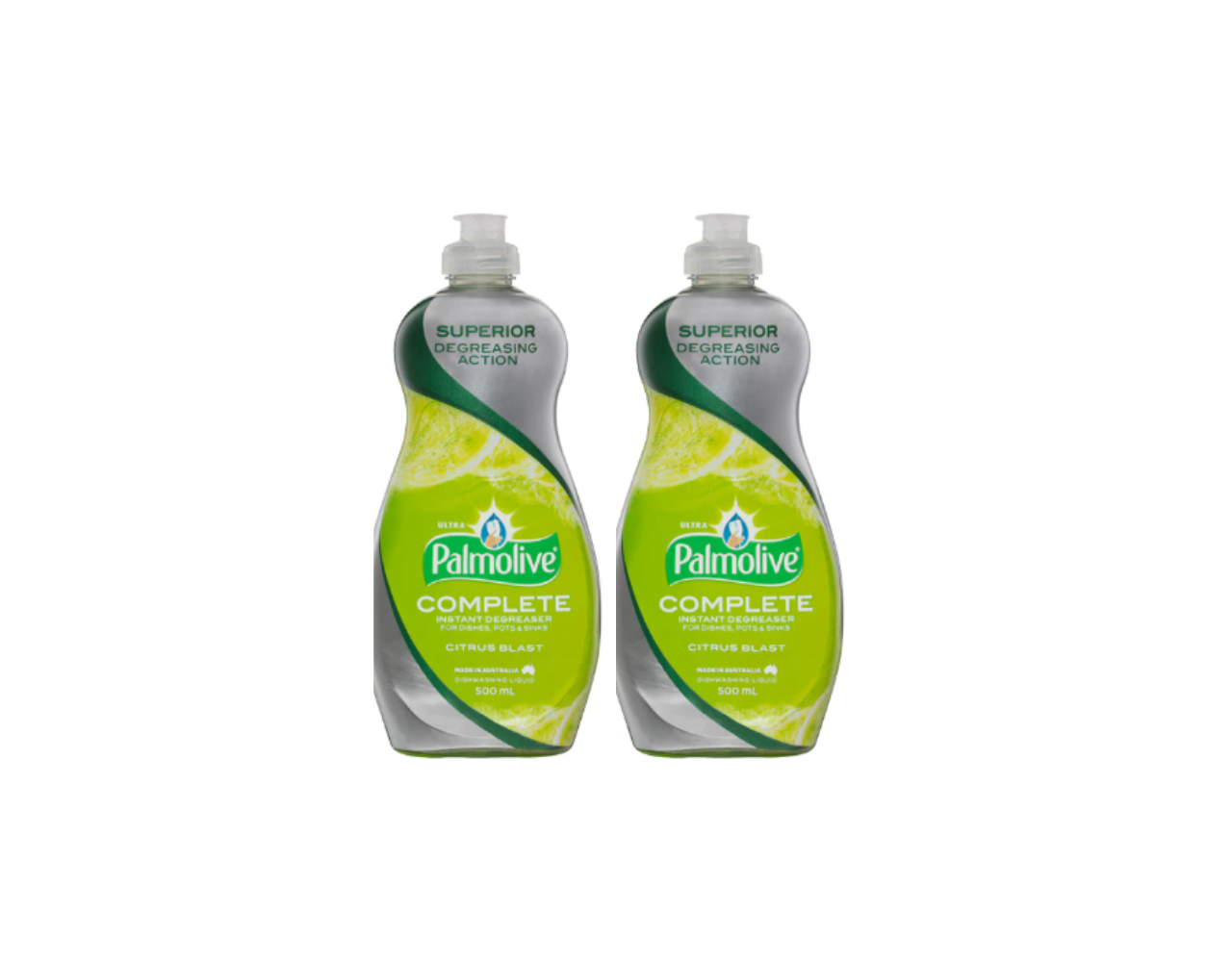 Palmolive Ultra Strength Complete Dishwashing Liquid Citrus Blast 2 x 500mL