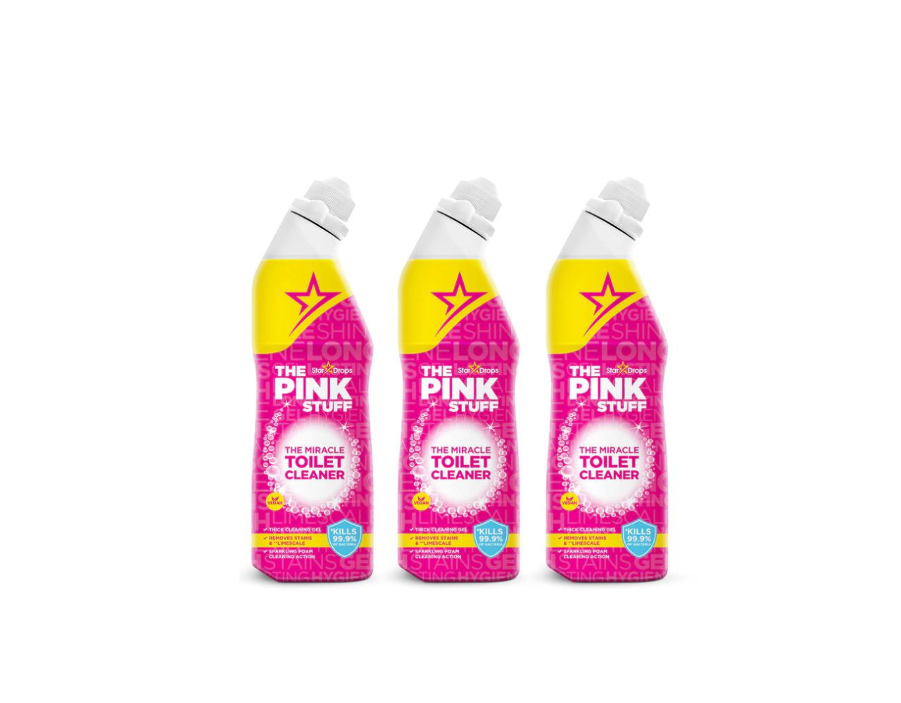 Stardrops The Pink Stuff Toilet Cleaner 3 x 750mL