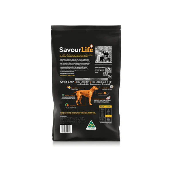 SavourLife Australian Grain-Free Turkey Lean for Adult Dogs 10kg Premium High-Protein Nutrition