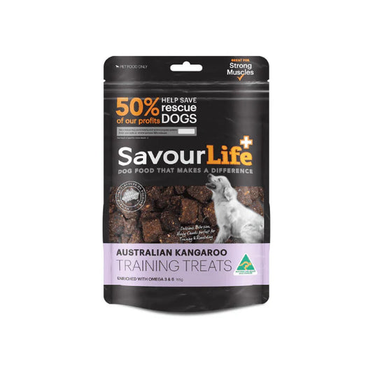 SavourLife Australian Kangaroo Training Treats for Dogs 165g All-Natural High-Protein Snack