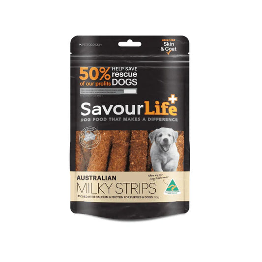 SavourLife Australian Milky Strips for Dogs 150g All-Natural Delicious Protein Treats