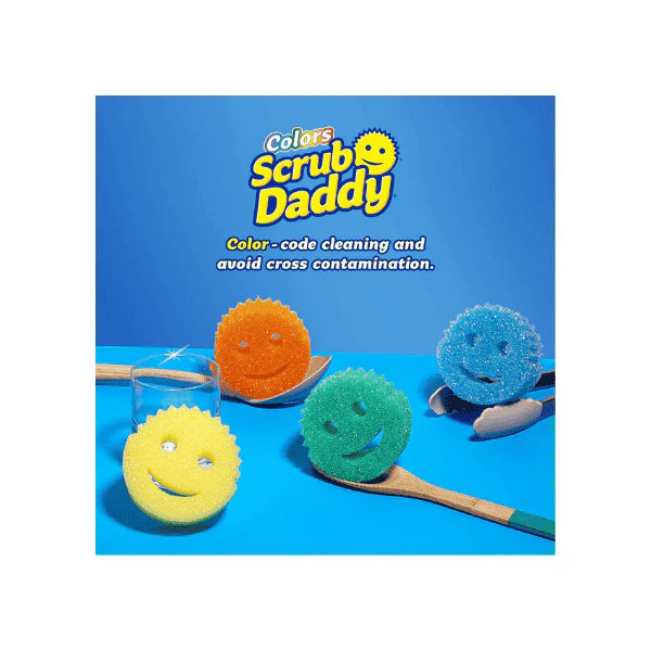 Scrub Daddy Colors Multipurpose Cleaning Sponges Pack of 6 Bright & Tough on Grime