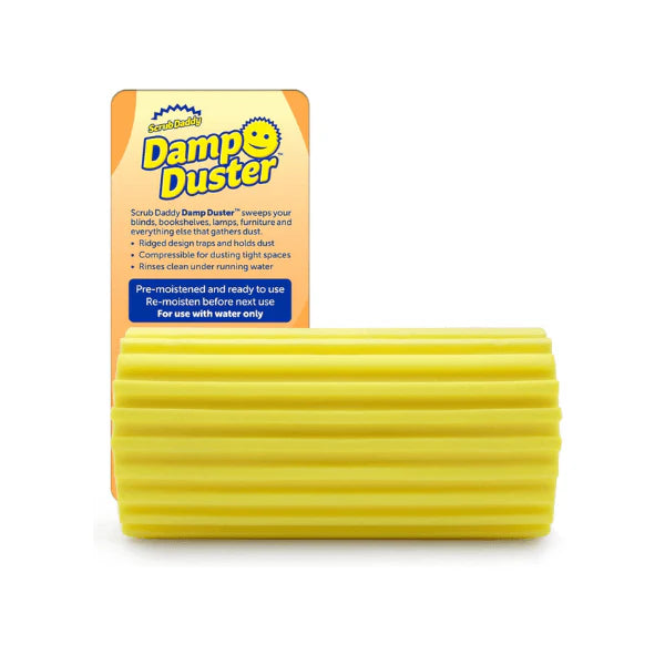 Scrub Daddy Damp Duster Rinse & Reuse Yellow Perfect for Blinds and Delicate Surfaces