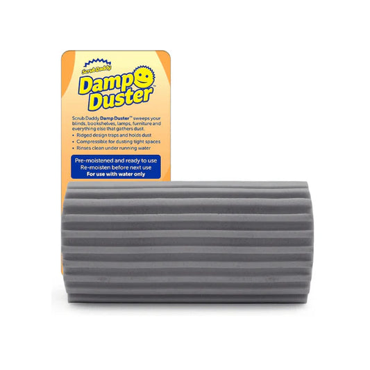 Scrub Daddy Damp Duster Silver Effortlessly Traps Dust & Dirt for a Cleaner Home