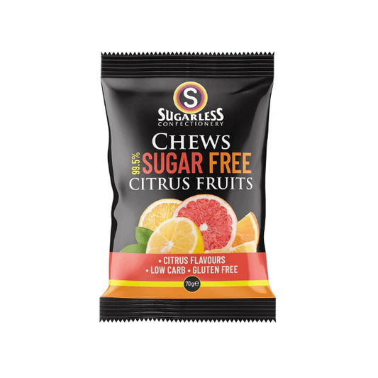 Sugarless Confectionery Citrus Chews 70g A Refreshing Sugar-Free Treat