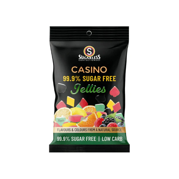 Sugarless Confectionery Casino Fruit Jellies 70g Taste the Fun Sugar-Free