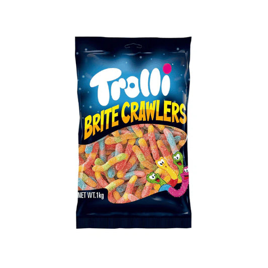 Trolli Britecrawler 1kg Bag Big Fruity Gummy Worm Fun for Any Occasion