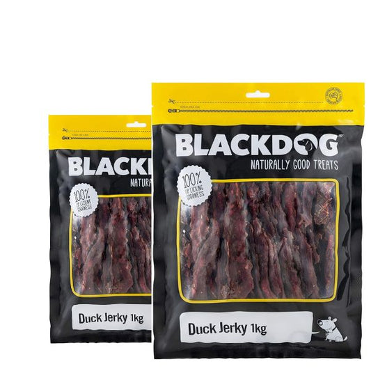 2x Blackdog Duck Jerky Dog Treats 1KG Premium Natural Snacks