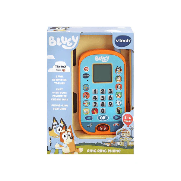 Bluey Ring Ring Phone VTech Interactive Toy Spark Imagination and Fun with Bluey Calls