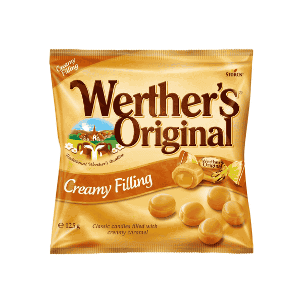 Werther's Original Creamy Filling 125g Sweet Caramels with a Decadent Twist