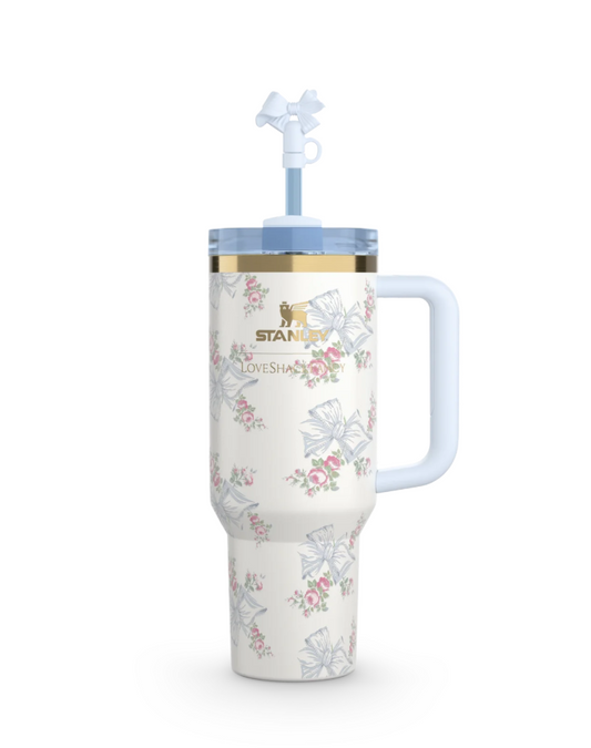 40oz Stanly Stainless Steel Vacuum Insulated Tumbler – Travel Cup with Lid & Straw