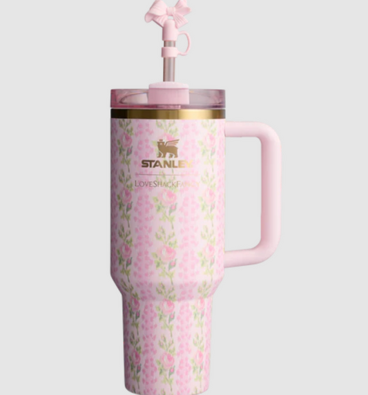 40oz Stanly Stainless Steel Vacuum Insulated Tumbler – Travel Cup with Lid & Straw